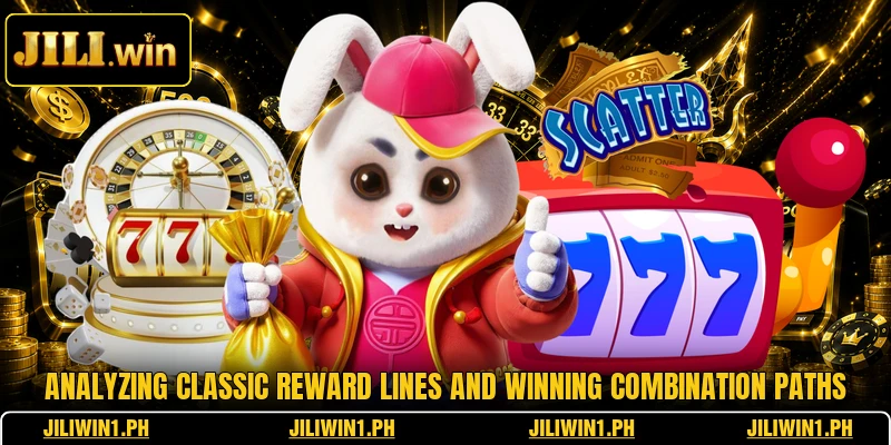 Analyzing classic reward lines and winning combination paths