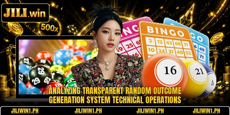 Analyzing transparent random outcome generation system technical operations