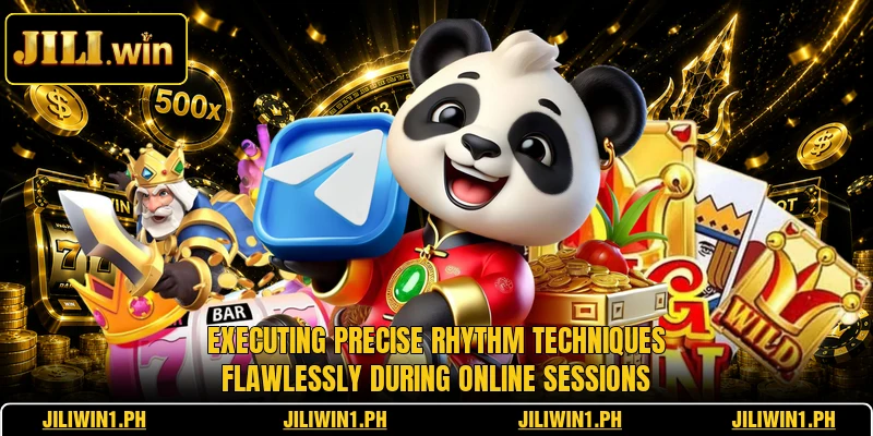 Executing precise rhythm techniques flawlessly during online sessions