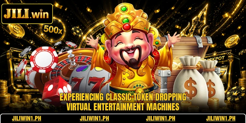 Experiencing classic token dropping virtual entertainment machines