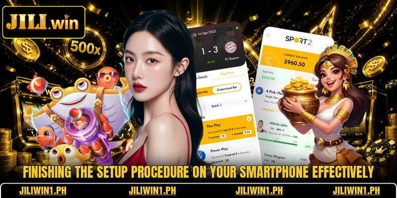Finishing the setup procedure on your smartphone effectively