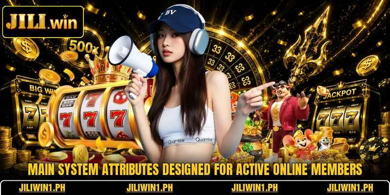 Main system attributes designed for active online members