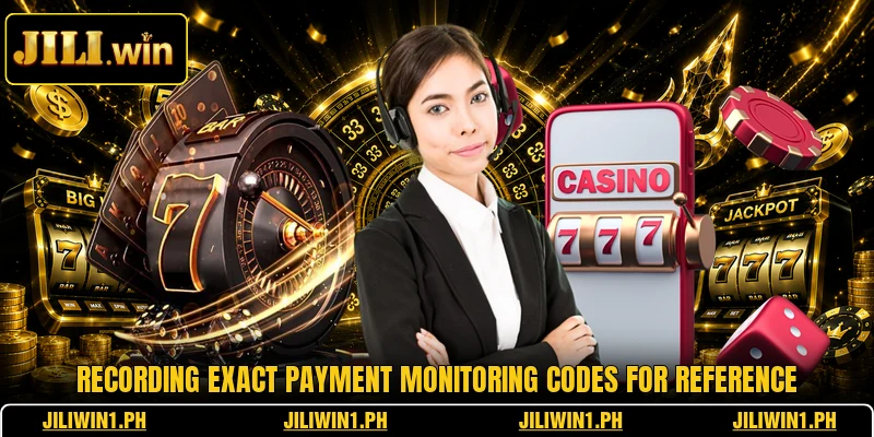 Recording exact payment monitoring codes for reference
